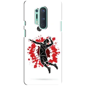 Чохли з прінтом Спортивна тематика для OnePlus 8 Pro (Волейболіст)