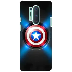 Чохол с Щітом Капітана Америки на OnePlus 8 Pro (Яскраий Щит Капітана)