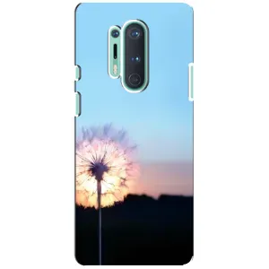 Силіконовий Чохол з кульбабками на OnePlus 8 Pro (Захід з кульбабкою)