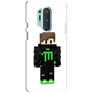 Чохли для OnePlus 8 Pro (Персонажі МайнКрафт) (Зелений хлопчик)