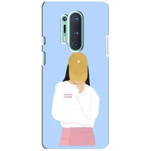 Силиконовый Чехол на OnePlus 8 Pro с картинкой Стильных Девушек (Желтая кепка)
