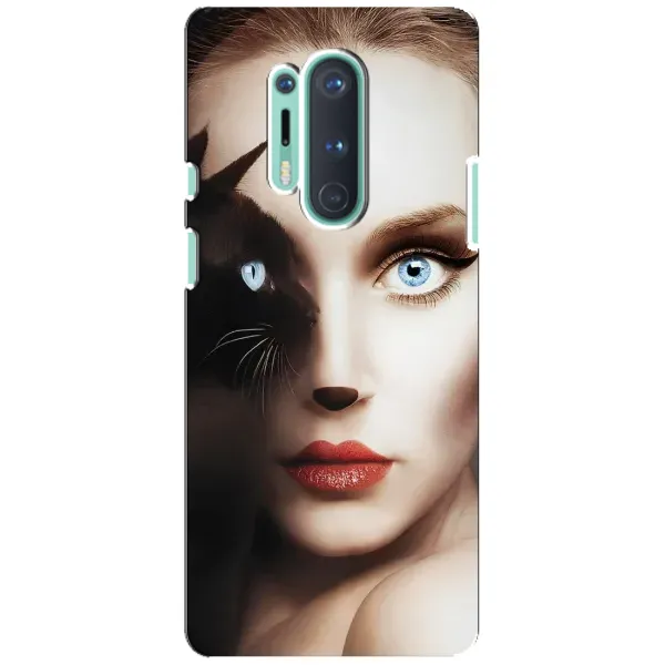 Чехол с рисунком «Женщина кошка» для OnePlus 8 Pro Чехол с рисунком «Женщина кошка» для OnePlus 8 Pro