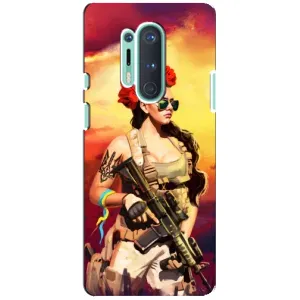 Чехол с рисунком «Женщина солдат» для OnePlus 8 Pro