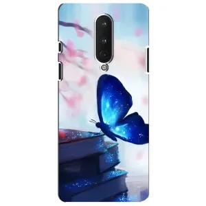 Силіконовий бампер з картинкою звірів для OnePlus 8 (Метелик синій)