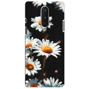 Чехол с ромашками на OnePlus 8 (Белые ромашки)