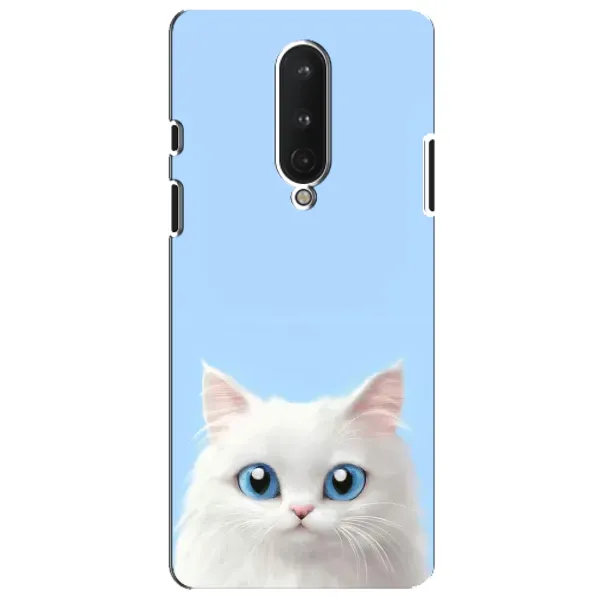 Чехол с рисунком «Белый кот» для OnePlus 8 Чехол с рисунком «Белый кот» для OnePlus 8