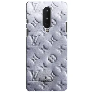 Текстурний Чохол Louis Vuitton для ВанПлас 8 (Білий ЛВ)