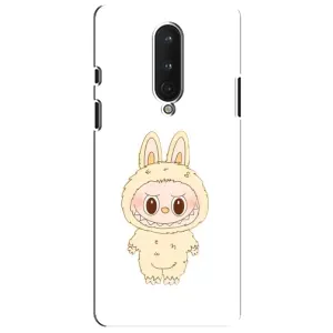 Чехол с принтом Лабубу для OnePlus 8 (Бежевый Лабубу)