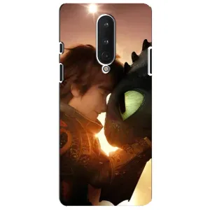 Чехол дракон Беззубик для OnePlus 8 (Беззубик и Иккинг)