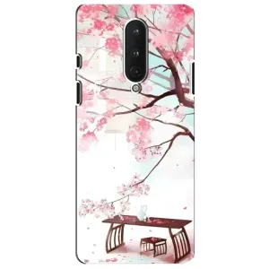 Чехол с принтом САКУРЫ на OnePlus 8 (Чайная церемония)