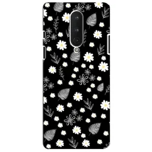 Чехлы с тематикой "ЦВЕТЫ" на OnePlus 8 (цветение на чорном)