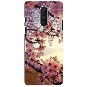 Чехол с принтом САКУРЫ на OnePlus 8 (Цветущая сакура)