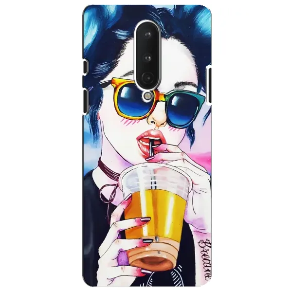 Чехол с рисунком «Девушка с коктейлем» для OnePlus 8 Чехол с рисунком «Девушка с коктейлем» для OnePlus 8