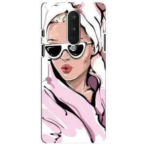 Чохол з картинкою Модні Дівчата OnePlus 8 (Дівчина в халаті)