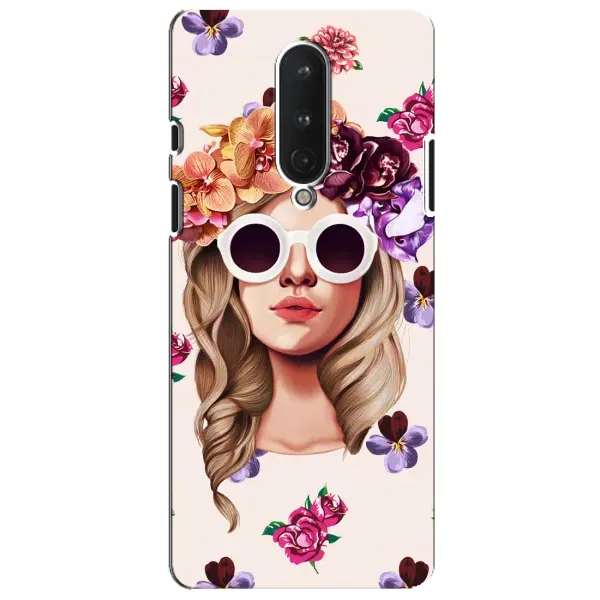 Чехол с рисунком «Девушка в очках» для OnePlus 8 Чехол с рисунком «Девушка в очках» для OnePlus 8