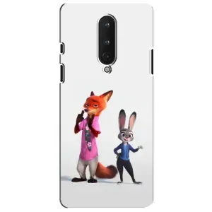 Силиконовый чехол с принтом Зоотрополіс для OnePlus 8 (Джуди и Ник)