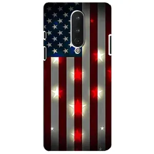 Чехол Флаг USA для OnePlus 8 (Флаг США 2)