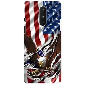 Чехол Флаг USA для OnePlus 8 (Флаг USA)
