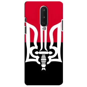 Чехлы УПА (Красно-Чёрный) на OnePlus 8 (Герб Украины)