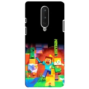 Чехлы для OnePlus 8 (Персонажи Майн Крафт) (Герой Майнкрафт)