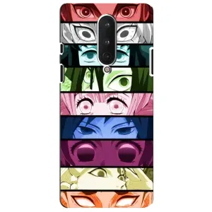 Силиконовые чехлы с глазами Anime для ВанПлас 8 (Глаза Хашира)