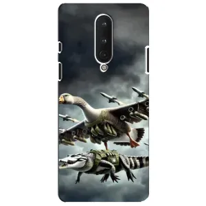 Чехол с мемами тралалело тралала для OnePlus 8 (Гусини и крокодило)