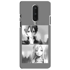 Чехол с персонажами АНИМЕ на OnePlus 8 (Кирито-Асуна)