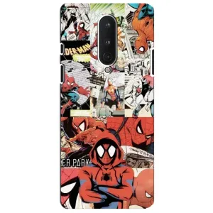 Чехол Супергерой Человека Паука на OnePlus 8 (Комикс Паука)
