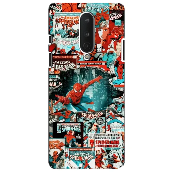 Чехол с рисунком «Комиксы Человек Паук» для OnePlus 8 Чехол с рисунком «Комиксы Человек Паук» для OnePlus 8