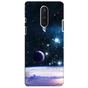 Чехол (ТПУ) с планетами на OnePlus 8 (Космический вид)