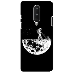 Силиконовый Чехол с принтом "Космонавты" на OnePlus 8 (Космонавт)