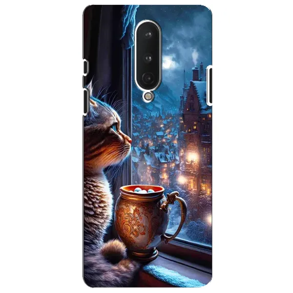 Чехол с рисунком «Кот новогодний» для OnePlus 8 Чехол с рисунком «Кот новогодний» для OnePlus 8