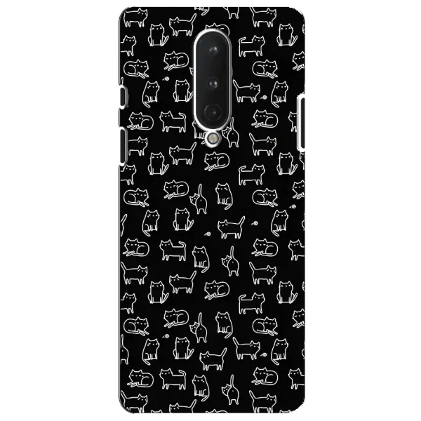 Чехол с рисунком «Котики на черном» для OnePlus 8 Чехол с рисунком «Котики на черном» для OnePlus 8