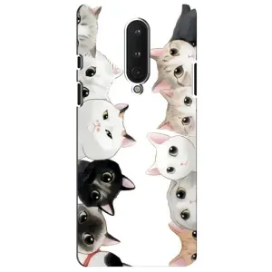 Силиконовый чехол с котиком для OnePlus 8 (Коты)