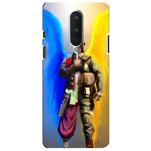 Чохол з картинкою (Патріотичний КОЗАК) на OnePlus 8 (КОЗАК з крилами)