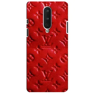 Текстурний Чохол Louis Vuitton для ВанПлас 8 (Червоний ЛВ)