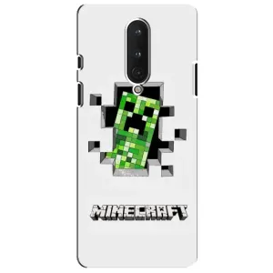 Чехлы для OnePlus 8 (Персонажи Майн Крафт) (Крипер)