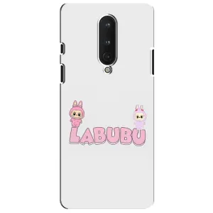 Чехол с принтом Лабубу для OnePlus 8 (Логотип Лабубу)