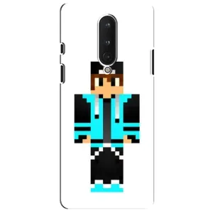 Чехлы для OnePlus 8 (Персонажи Майн Крафт) (Мальчик в голубом)