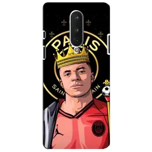 Чехол (TPU) с Футболистом на OnePlus 8 (Mbappe King)