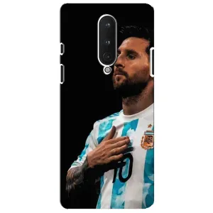 Чехлы Лео Месси Аргентина для OnePlus 8 (Месси Капитан)