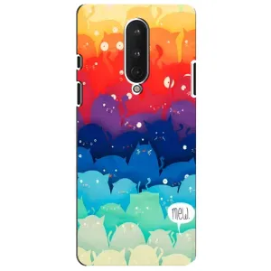 Силиконовый чехол с котиком для OnePlus 8 (Mew)