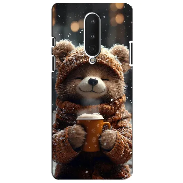 Чехол с рисунком «Медвежонок с кофе» для OnePlus 8 Чехол с рисунком «Медвежонок с кофе» для OnePlus 8