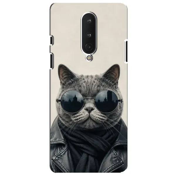 Чехол с рисунком «Модный кот» для OnePlus 8 Чехол с рисунком «Модный кот» для OnePlus 8