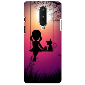 Девчачий Чехол для OnePlus 8 (На качели)