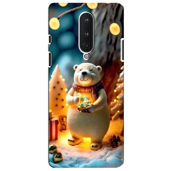 Чехол с рисунком «Новогодний ведмеженок» для OnePlus 8 Чехол с рисунком «Новогодний ведмеженок» для OnePlus 8