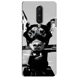 Чехол с рисунком «Опасный доберман» для OnePlus 8