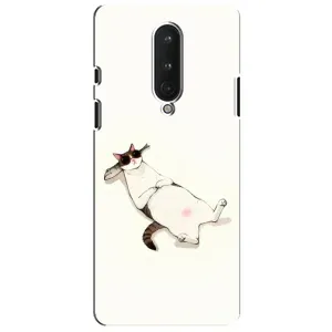 Чехол на тематику: Коты для OnePlus 8 (Отдых)