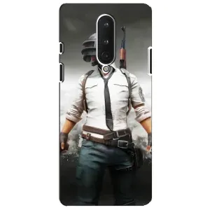 Силиконовый чехол с картинкой "Герой Pubg" на OnePlus 8 (Пабг)