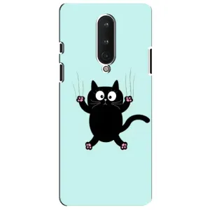 Силиконовый чехол с котиком для OnePlus 8 (Падающий кот)